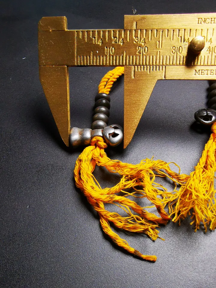 Gandhanra Handmade Tibetan Buddhist Mala Counters,Prayer Bead Counters,with Dorje and Vajra, Made of Cold Iron