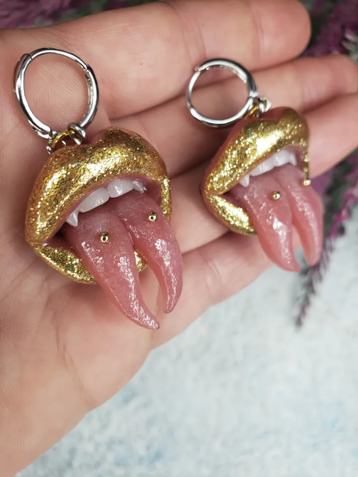 A set of earrings. 50% deposit
