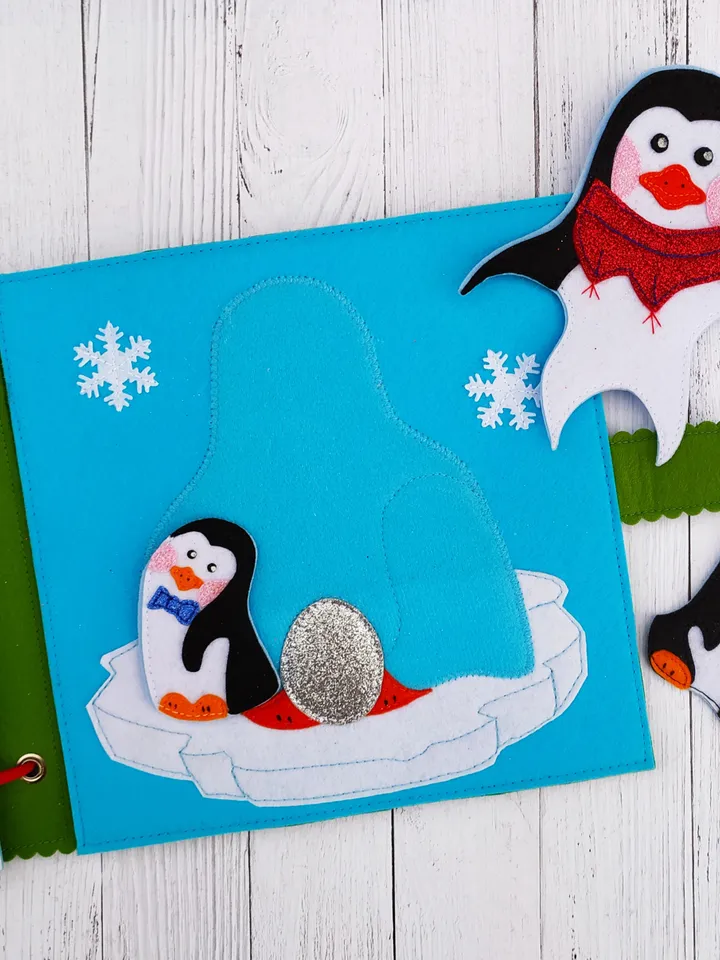 Christmas Quiet Book pattern for toddler, Felt activity book, Soft book for kids, Christmas gift for toddler 3,4,5,6 year old