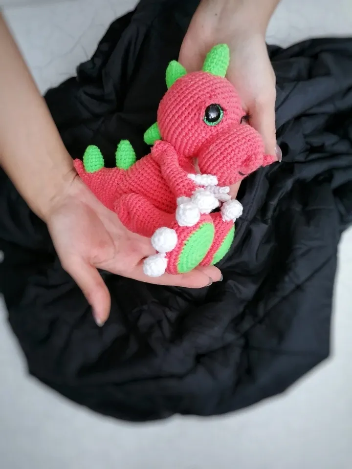PDF crochet Tyrannosaurus Amigurumi crochet pattern Dinosaur, T-Rex, cute dino, amigurumi dino, baby dino, crochet dinosaur, crochet animal