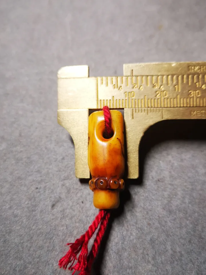 Gandhanra Tibetan Yak Bone Carved Guru Bead, T-drilled 3-Hole Prayer Bead,Connector Bead for Mala, Bead Accessories