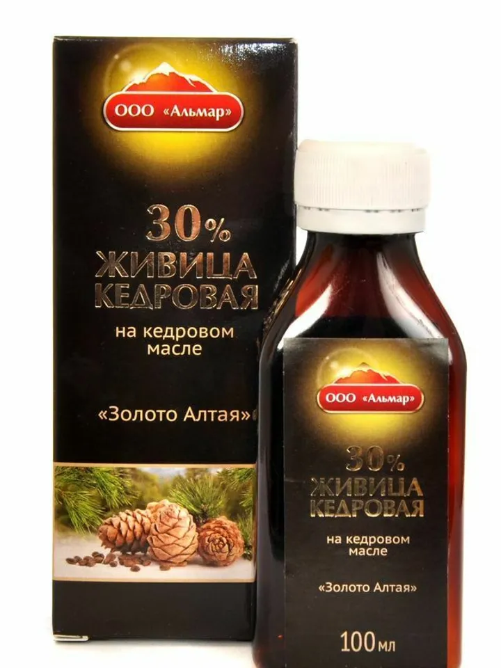 100ml Altai Cedar Oleoresin on Siberian Pine Nut Oil Turpentine Balm