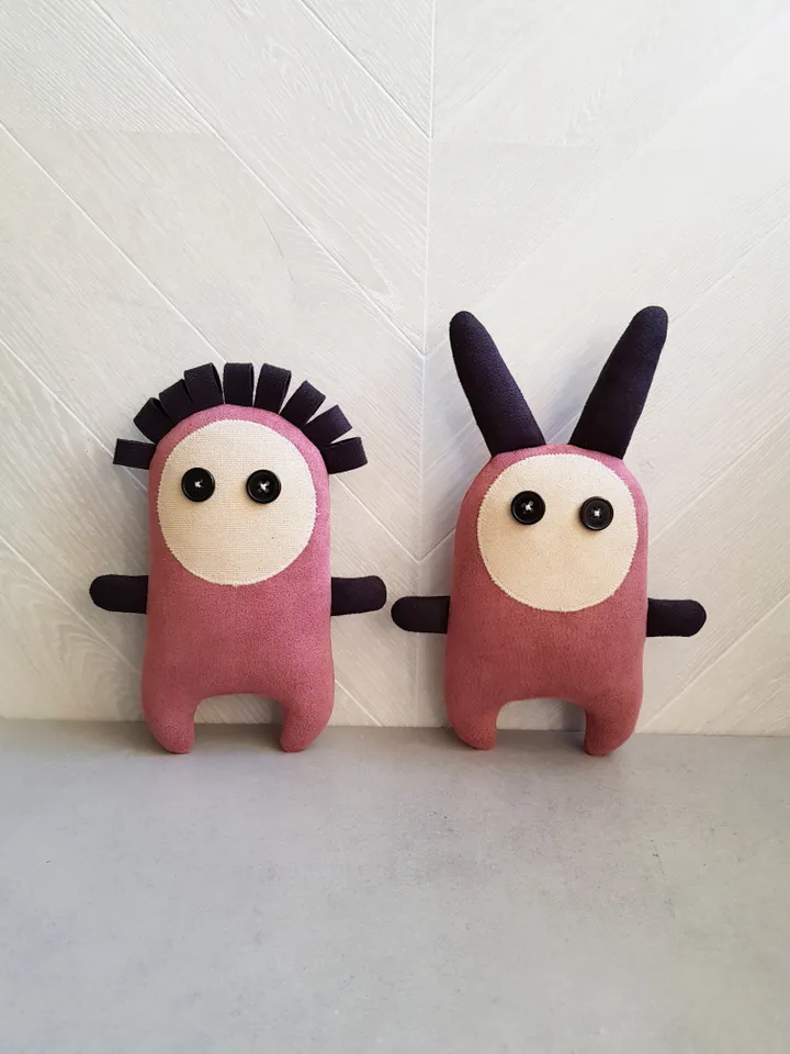 Pink ghost sewing pattern PDF, halloween doll diy, Digital tutorial in english