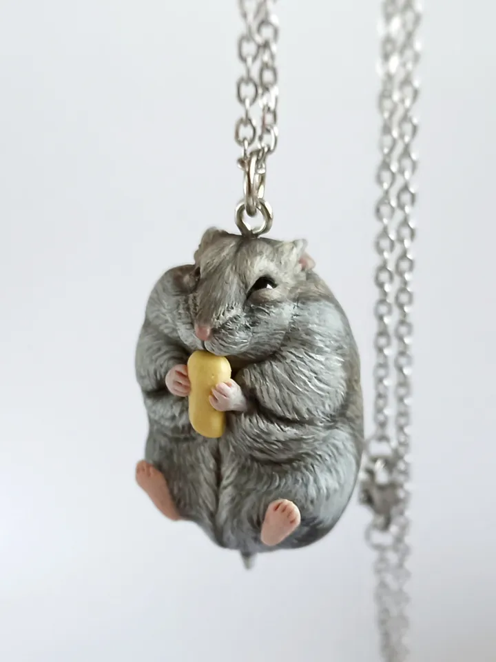Custom hamster necklace