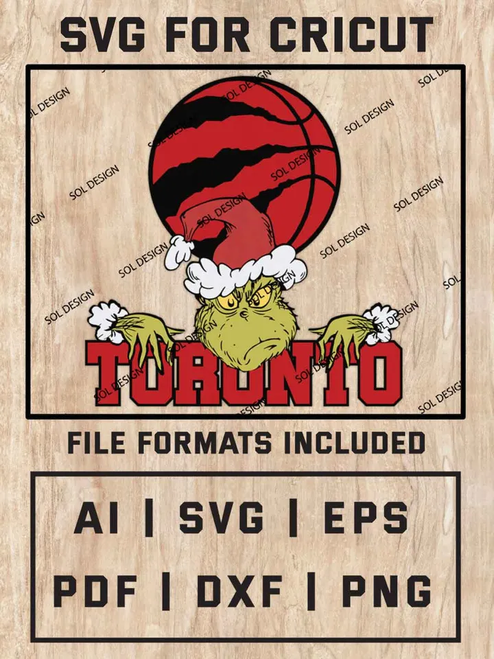 Grinch Toronto Raptors SVG, NBA SVG Design, NBA Toronto Raptors SVG, NBA Raptors Cricut, Christmas Svg, Grinch svg, Digital Download