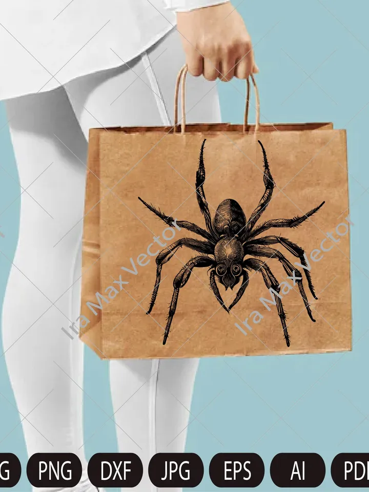 Spider SVG, Spider Design Svg, Spider detailed, Spider Dxf, Spider Png, Spider Clipart, Spider Files