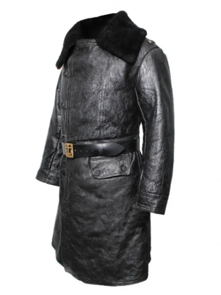 Army Surplus Soviet Uniform Airsoft Military Bekesha Black Navy Sheepskin