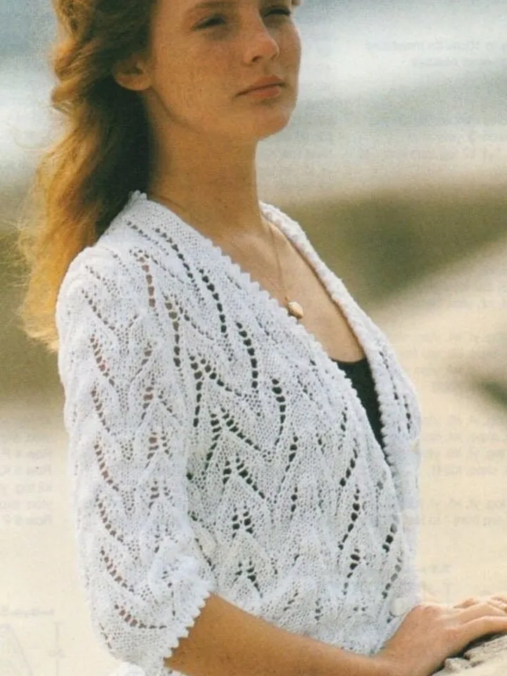 Cardigan pattern, lace cardigan knitting, summer cardigan for parents women