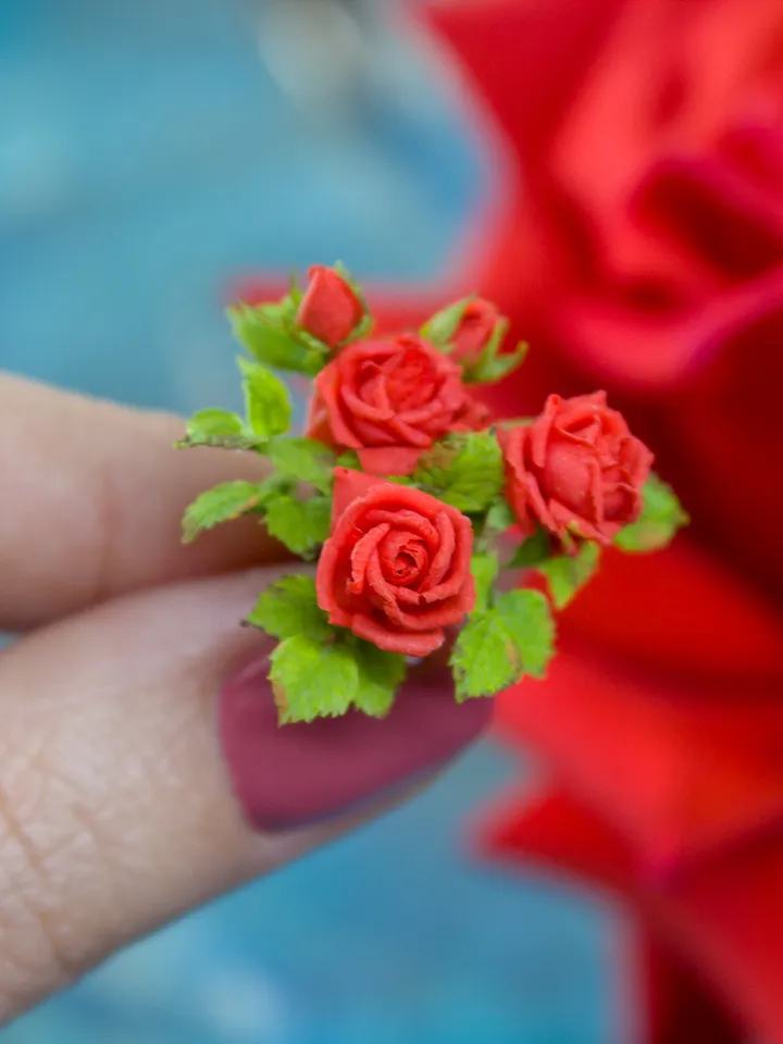 TUTORIAL Miniature French Roses with air dry clay
