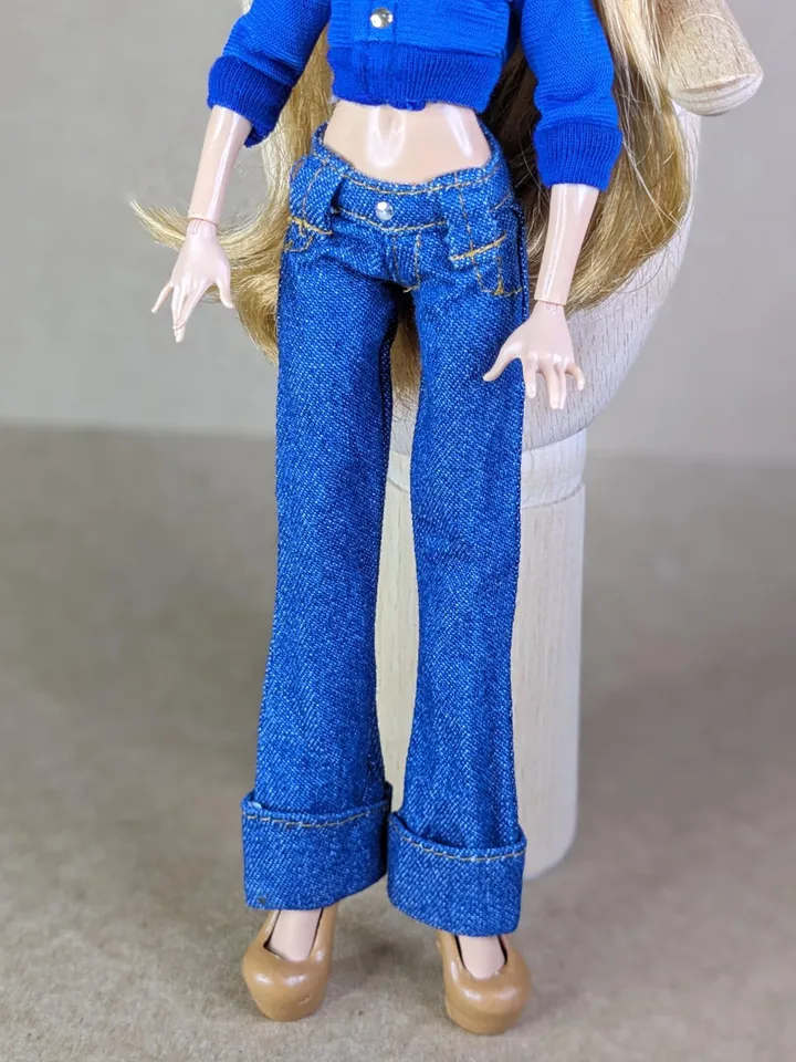 Blue jacket or jeans for 10.5-inch female dolls (MH, EAH)