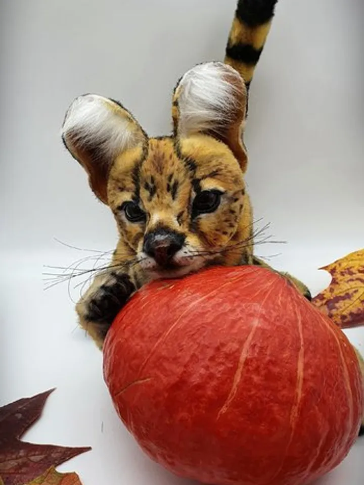 Sewing PATTERN Serval Toy-Collectible Toy - Posing Toy- Serval Toy