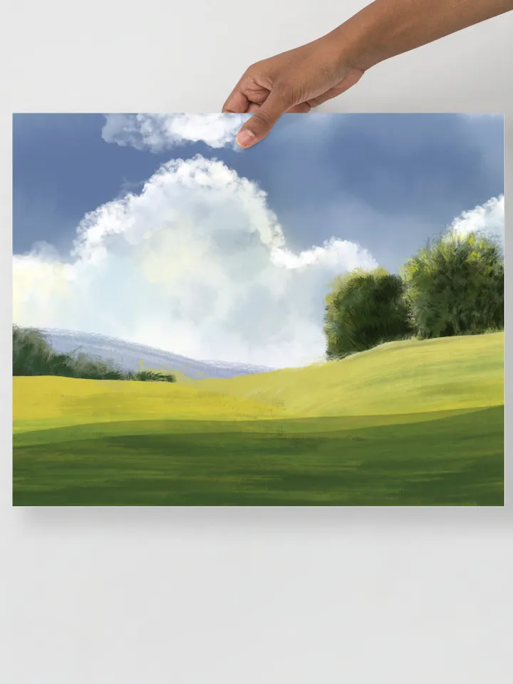 Landscape Art Painting Print Home Decor Wall Art Rustic Birthday Gift For Friend Farmhouse Wall Art Poster New Home Gift Landscape Poster