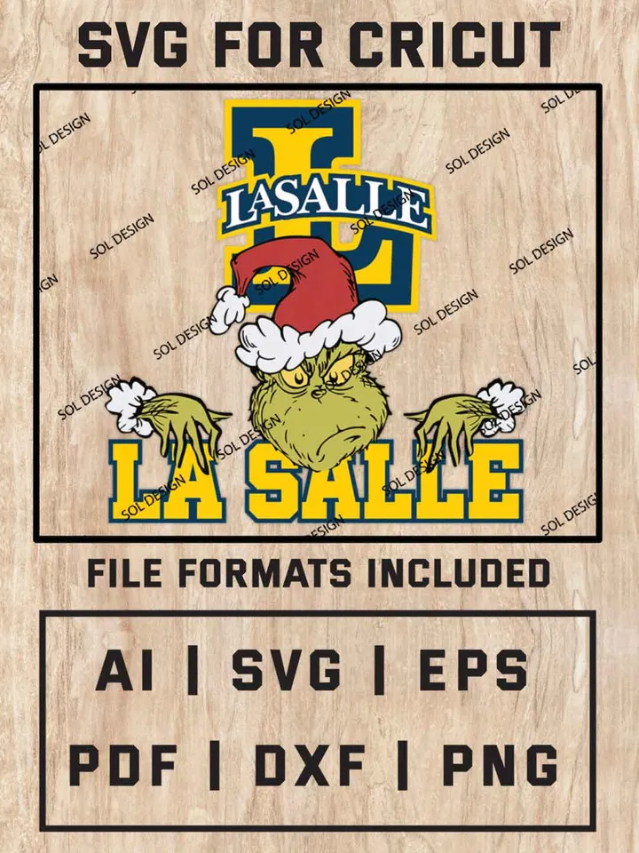 Grinch La Salle Explorers SVG, NCAA SVG Design, NCAA La Salle Explorers SVG, NCAA Explorers Cricut, Christmas Svg, Grinch svg, Digital Download