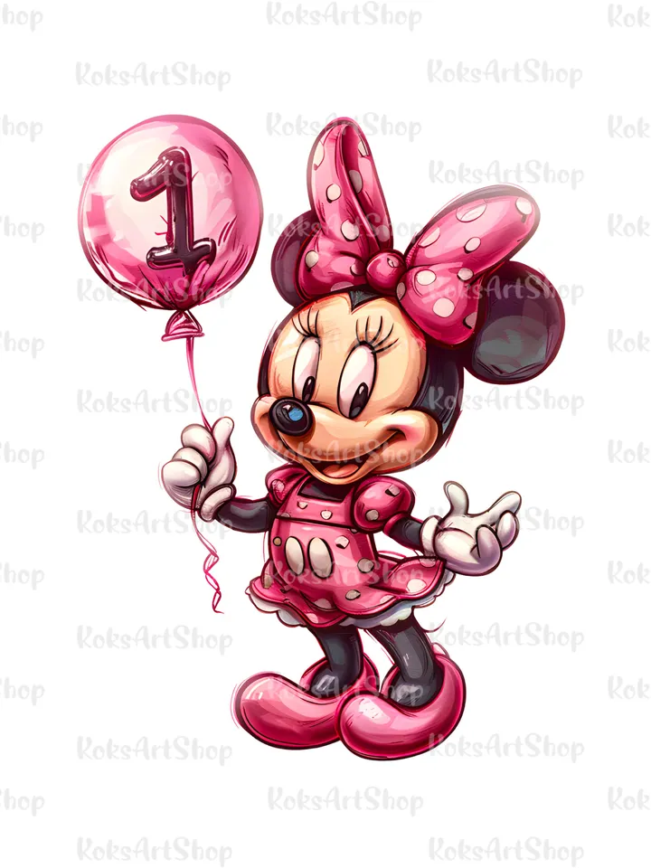 1st Birthday Mickey PNG, Birthday Family Shirts Minnie, Baby girl birthday decoration, First birthday png, Mouse ears family T-shirt