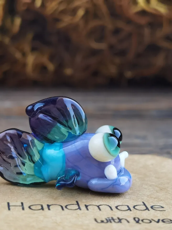 Glass Fish figurines Tiny fish Miniature fish Glass figurines Tiny glass animals Blown glass art Aquarium decor Dollhouse miniature