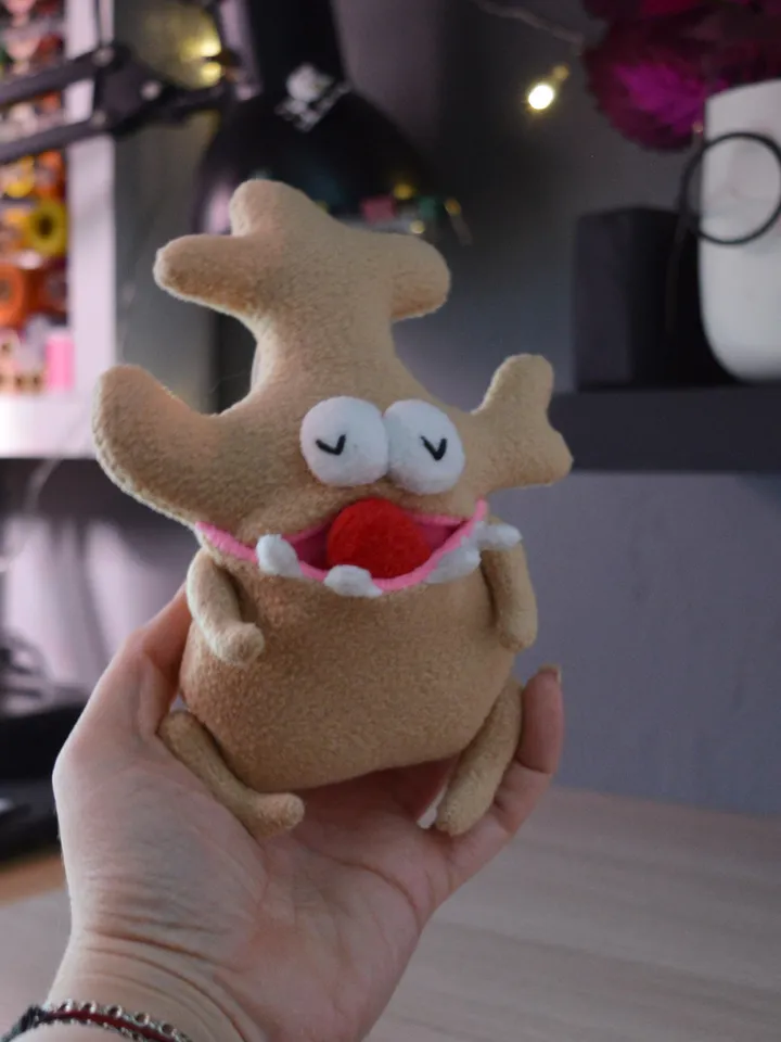 PDF Ginger Plush Toy Pattern – Beginner-Friendly Fleece Softie