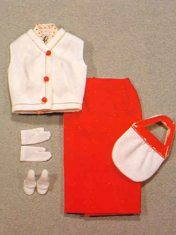 Vintage Barbie Sewing Pattern Crispn Cool Wardrobe Clothes for Dolls 11-1/2" Digital Download PDF