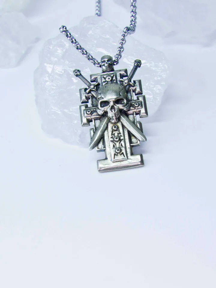Ordo Xenos Insignia with Skull and Crossed Swords