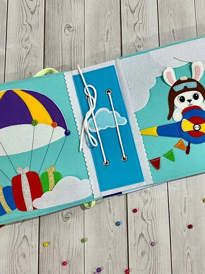 Transport Quiet book Pattern, Felt book pattern pdf, Soft montessori book tutorial, Busy book sewing ideas for kids 2, 3, 4 year old