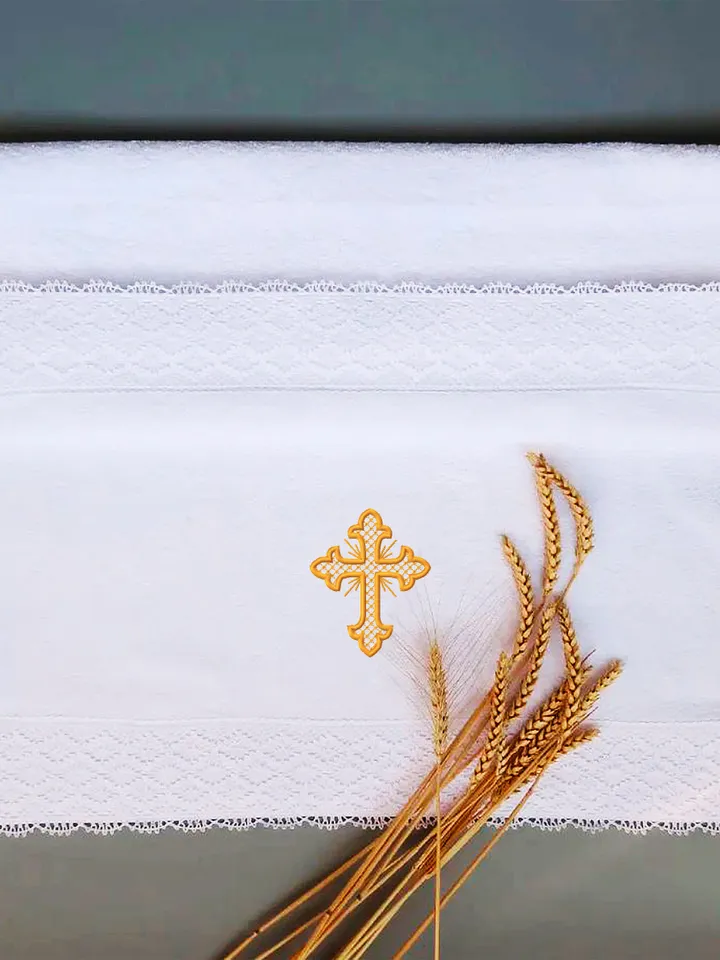 Religious cross embroidery design Machine embroidery pattern 5 sizes, Embroidery files christian cross, Baptism embroidery Holy cross #R10