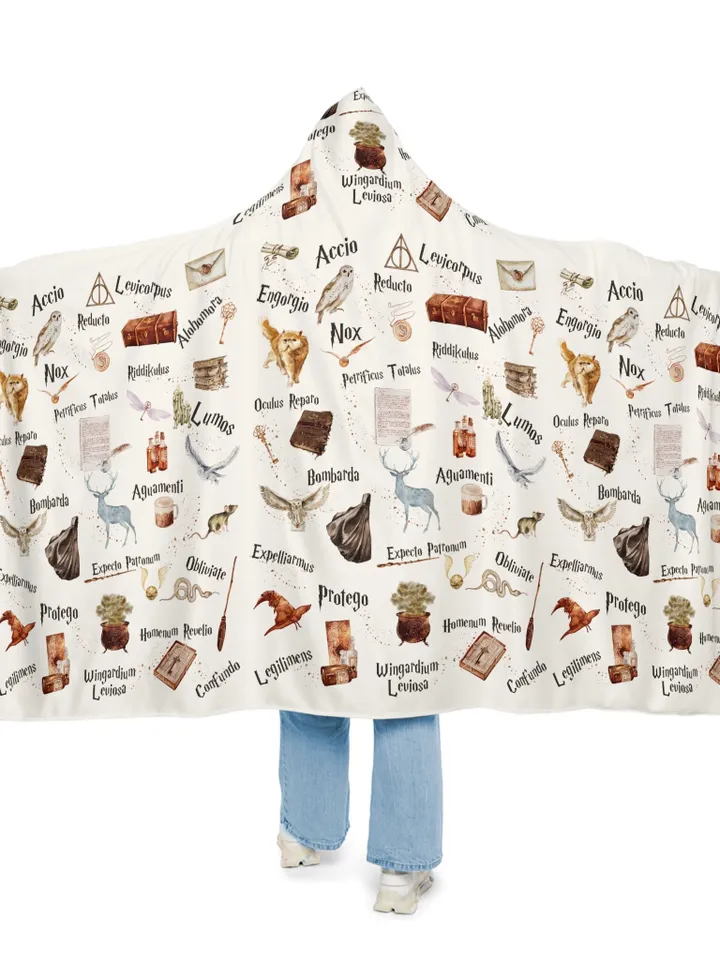 Wizarding World Snuggle Blanket ; Magic School Snuggle Blanket Owl Key Magic World Custom Wizard Snuggle Blanket Gift Baby Magic WBB12