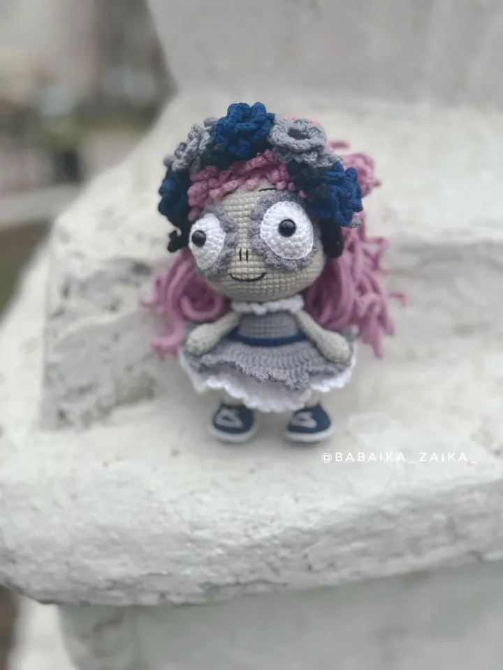 PDF Crochet Pink Muerte Doll Pattern, Halloween Pattern, Crochet Santa Muerte, Doll Crochet Pattern, Skull Doll, Monster Doll Pattern