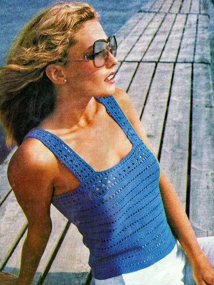 Crochet top, crochet pattern top, tank top pdf