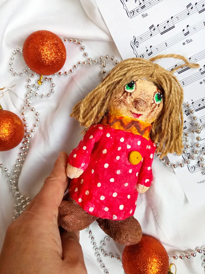Author's handmade doll brownie Kuzya. Free shipping