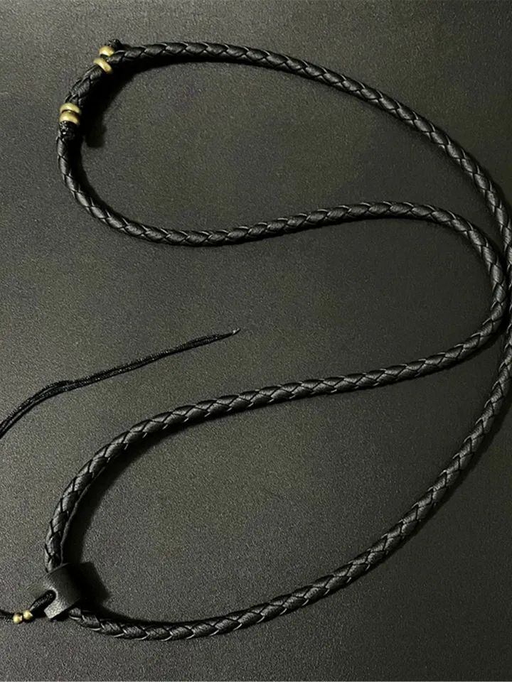 Gandhanra Handmade Leather Cord for Amulet Pendant,Necklace,can be adjustable