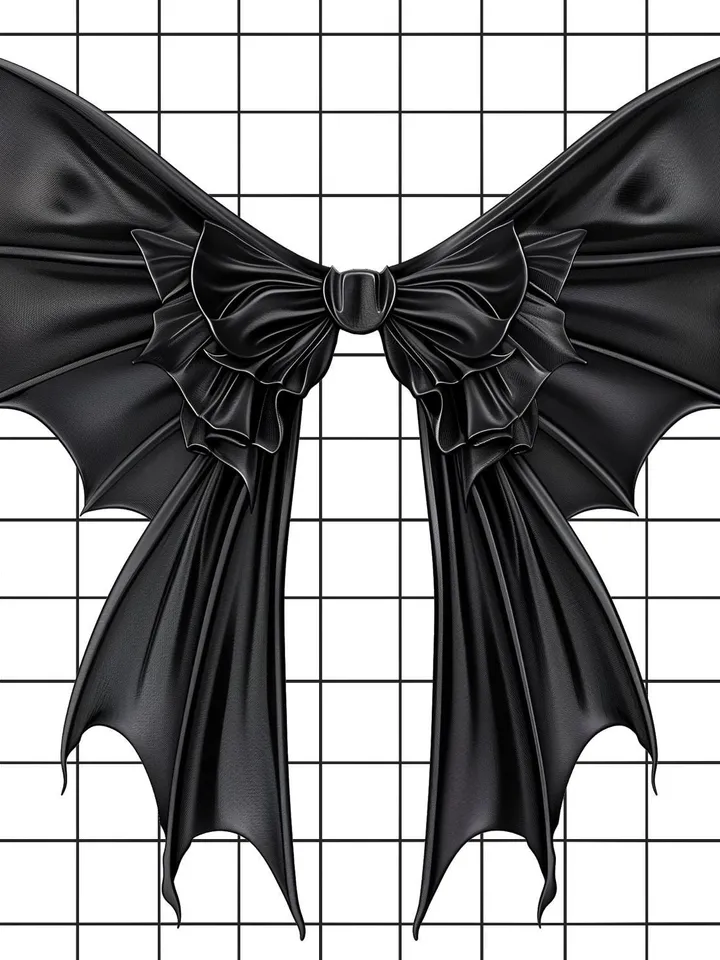 Halloween Bat Gothic Coquette bow png, black bow png, retro halloween png, Gothic png, soft girl png, Gothic Bat png, trending Shirt design