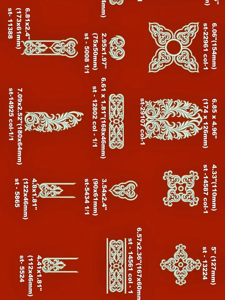 Lampada is a set of designs for machine embroidery.