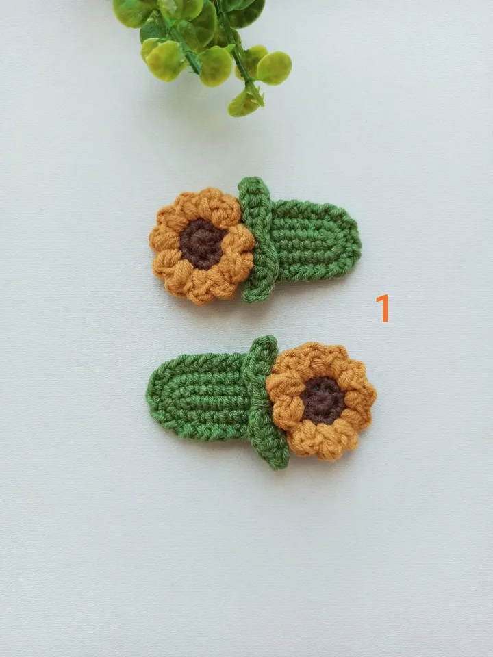 Hair clips with flowers, hairpin cactus,decoration for hair,price for 1 piece