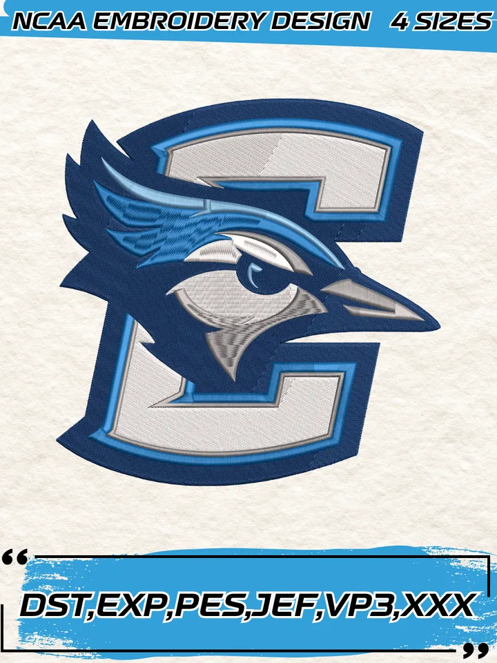 Creighton Bluejays Logos Embroidery Designs,NCAA Logo Embroidery Design,Machine Embroidery Design File,4 Sizes, Digital Download