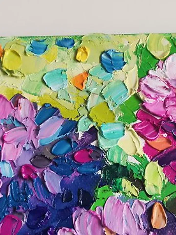 Hydrangea Painting Original Art Flower Oil Painting Canvas Art