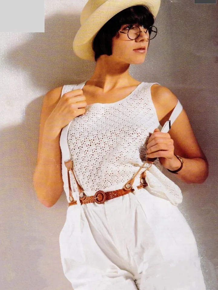 Top crochet pattern, lacy top women crochet , summer top crochet pattern