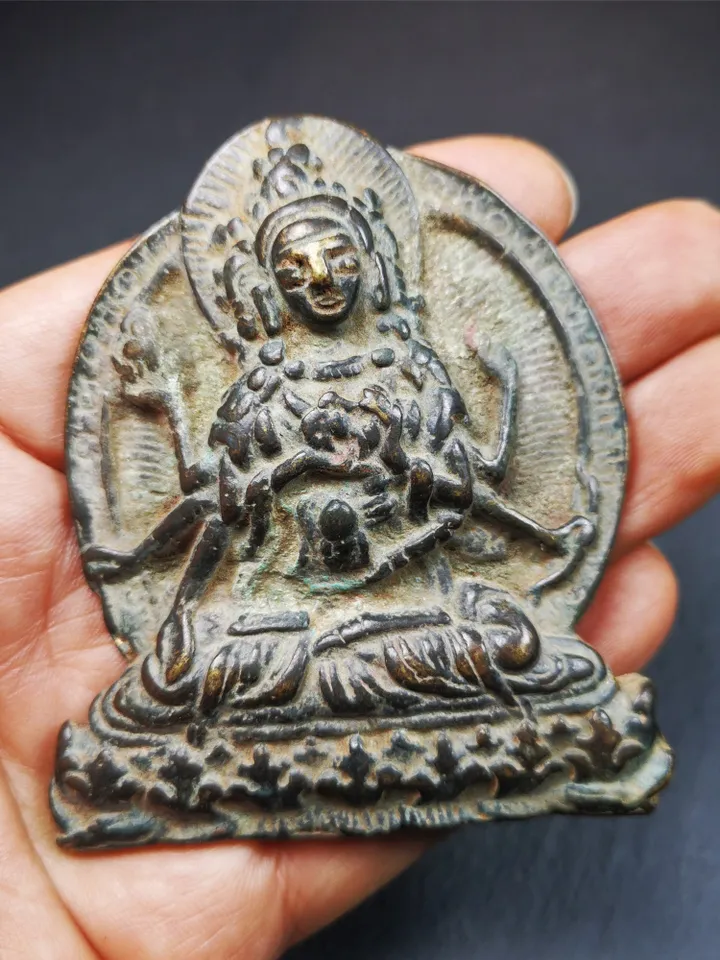 Gandhanra Tibetan Buddha Statue,Usnisa Vijaya,Victory Dharani,40 Years Old