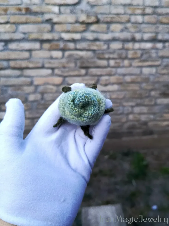 Light Green Rose Brooch