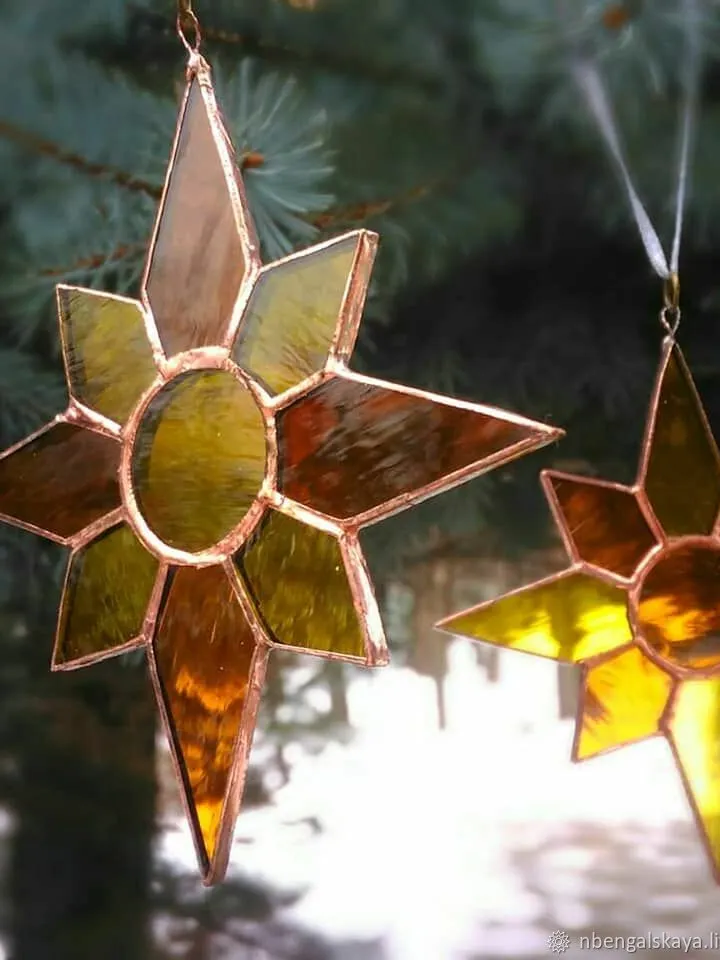 Stained Glass Christmas Magic: Collection №2, Artisan Glass Holiday Ornaments, Handcrafted Festive Glass Figures, Tiffany-Style Christmas Keepsakes, Holiday Spirit Glass Figurines, Yuletide Glass Creations