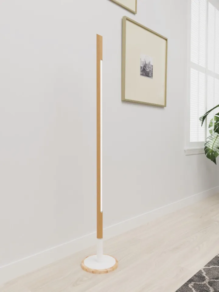 Modern minimalist wooden floor lamp