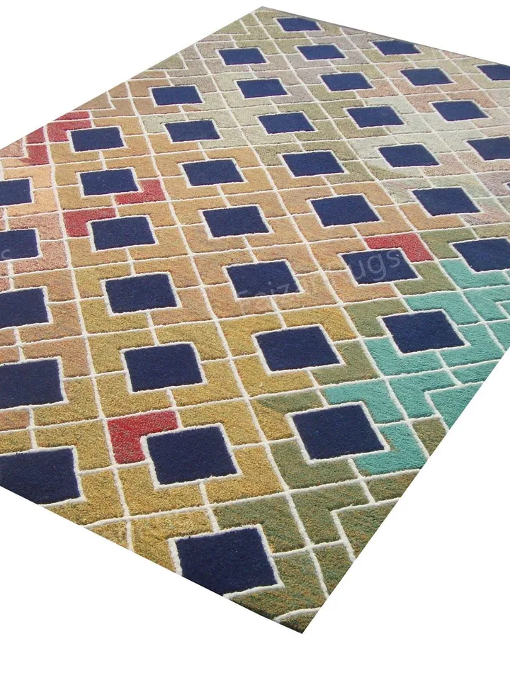 Buy Evelina Kroon Hand tufted multi color rug 100% wool for living room, bed room, kids room in any size 10x14,10x12,9x12,8x10 Hurry up!!!!