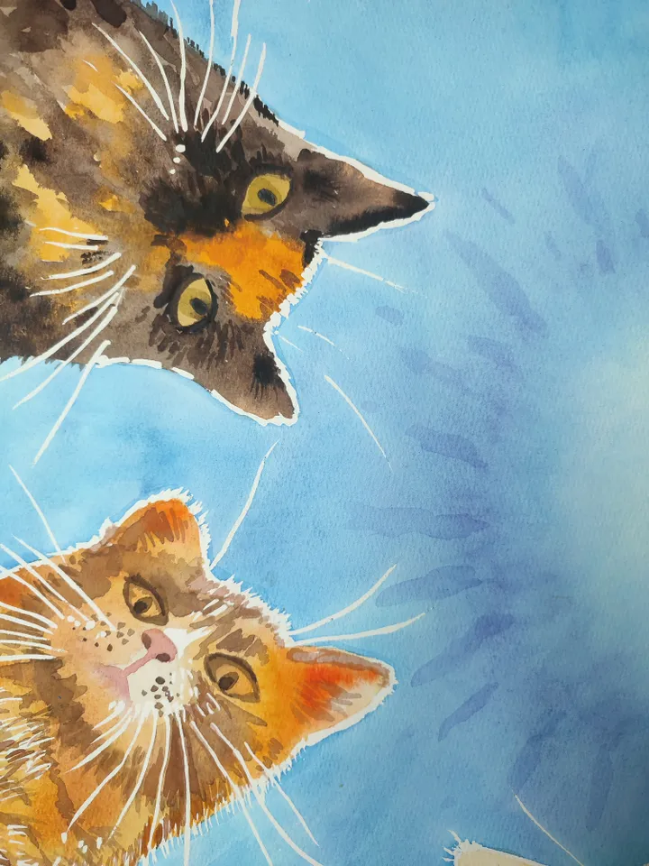 Painting watercolor/ "Admin, get up!