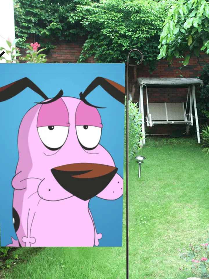 Courage The Cowardly Dog Garden Flag