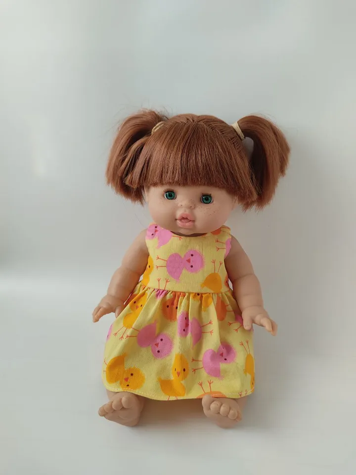 Tiny Charmer dress pattern for Minikane dolls