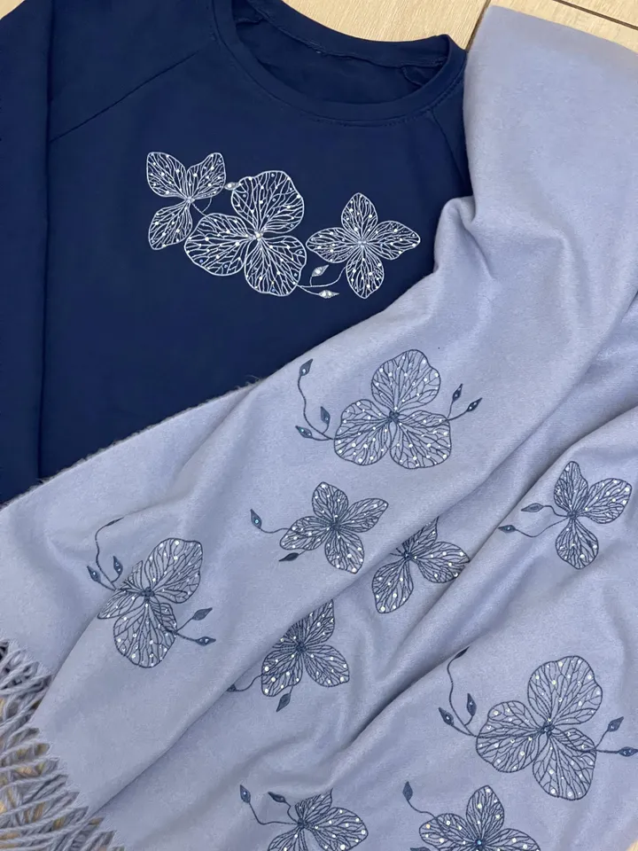 Machine embroidery design &quot;Frosty flowers&quot;