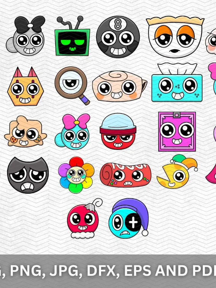 650+ Dandy's World SVG Bundle Roblox Characters Gamer Birthday Party Roblox SVG Kids Gaming Clipart Dandys World Characters Digital Download