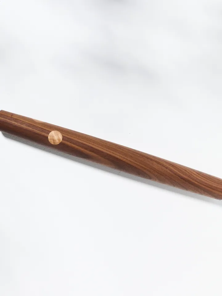 French Style Rolling Pin with Decorative Polka Dot Inlays