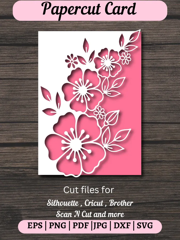 Happy Birthday card svg, Mother's day card svg