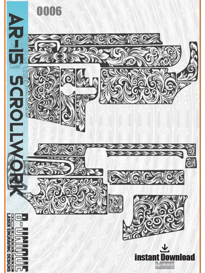 AR-15 Scrollwork