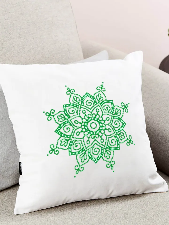 Mandala cross stitch pattern download PDF Monochrome mandala pattern digital PDF Quick cross stitch chart Floral ornament cross stitch #M50