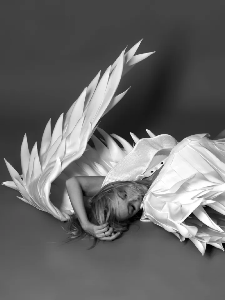 White wings costume Wedding sexy wings Angel wings Cosplay wings Extra large wing, movable wings,sky angelangelic visual